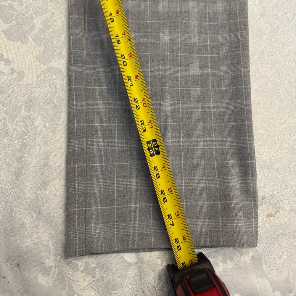 Lauren Ralph Lauren Black label Men’s 40x28 Gray Plaid Dress Pants‎ Flat Front - Picture 11 of 12